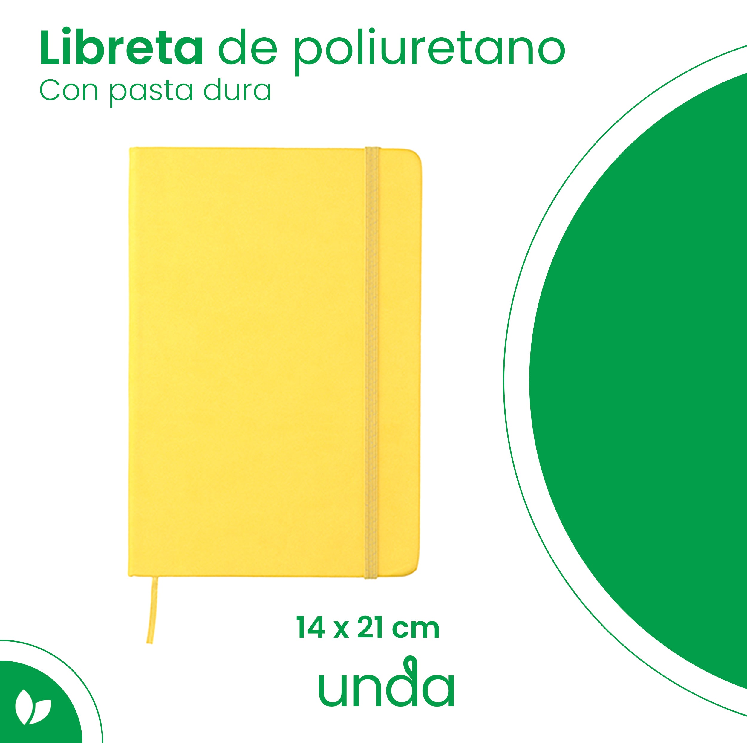 Libreta de Poliuretano con Pasta Dura y Separador