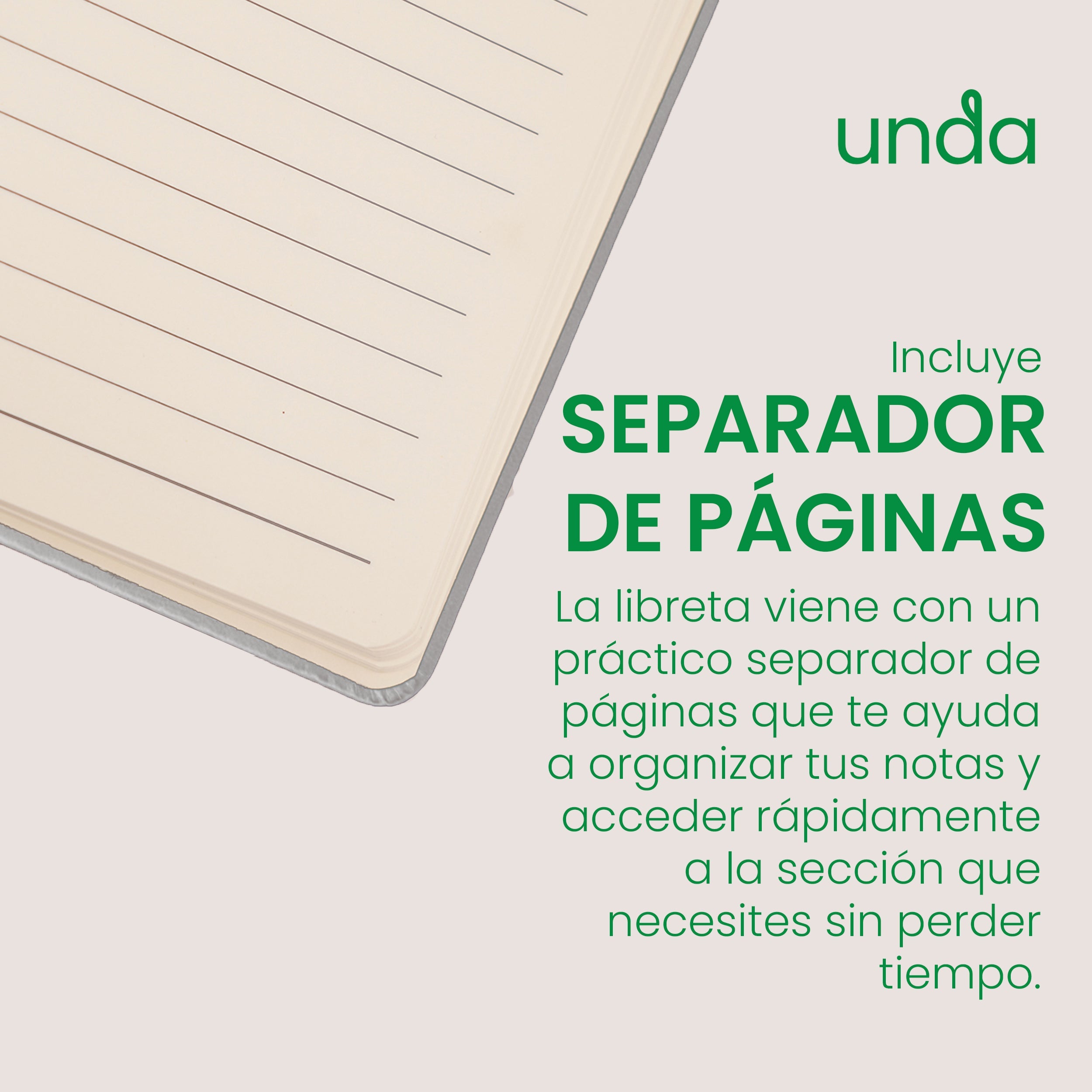 Libreta de Poliuretano con Pasta Dura y Separador