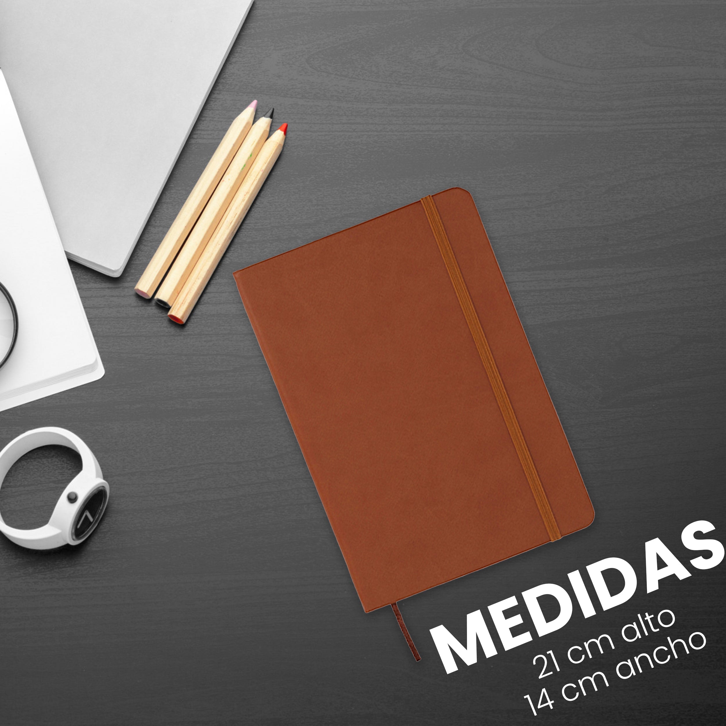 Libreta de Poliuretano con Pasta Dura y Separador