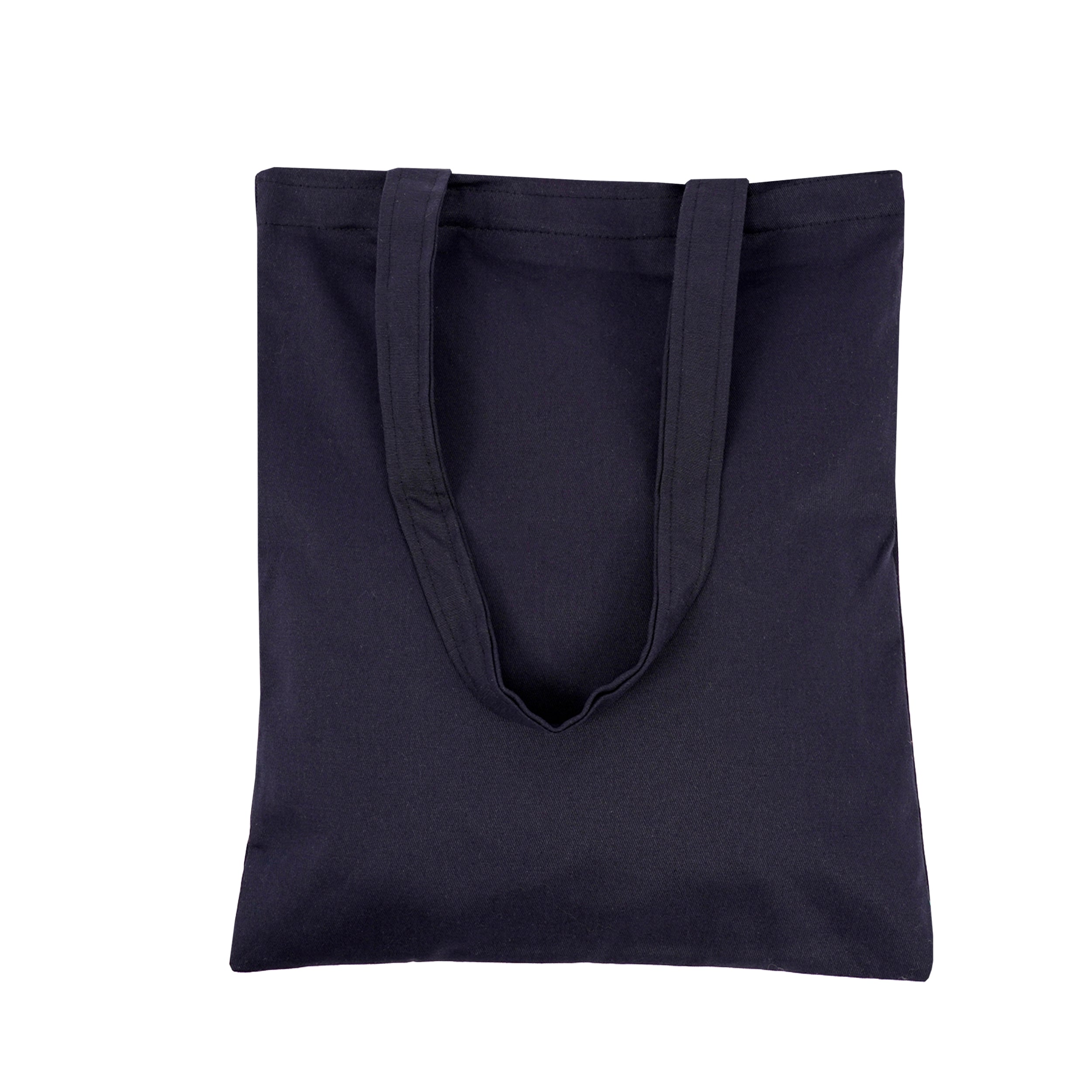 Bolsas Tote Bag de Gabardina Negro