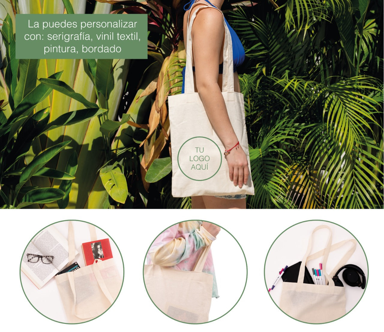 Bolsas Tote Bag de manta con una mujer usandola