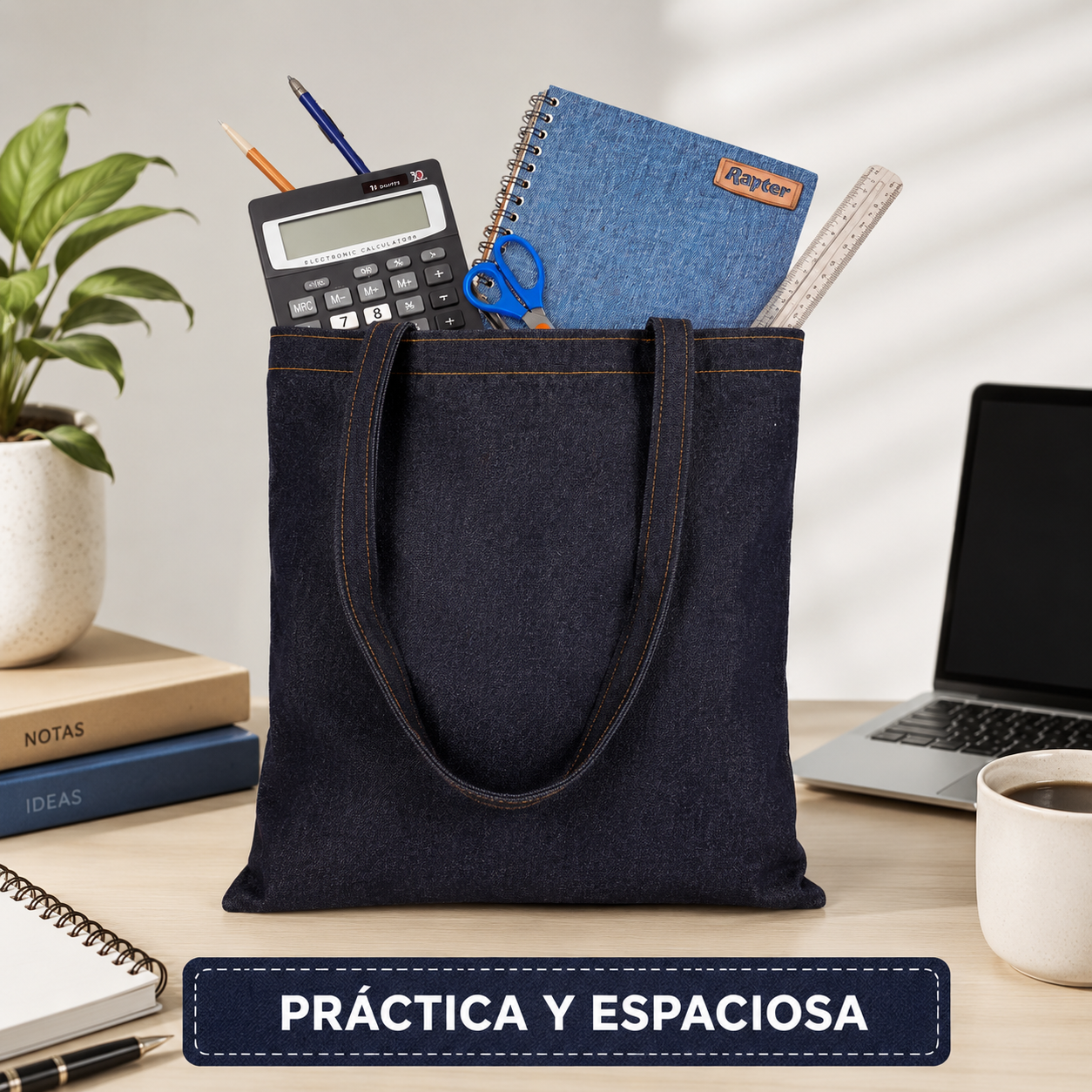Bolsas Tote Bag De Mezclilla. 40 X 35 cm. Personalizadas