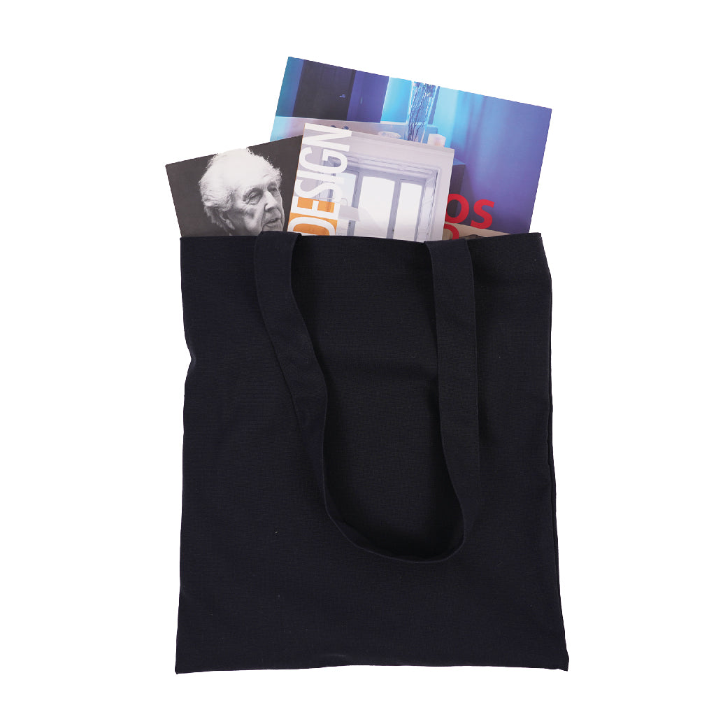 Bolsas Tote Bag Negra con libros dentro