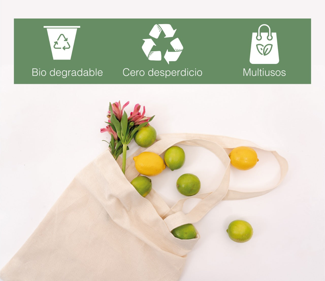Bolsas Tote Bag de manta con fruta