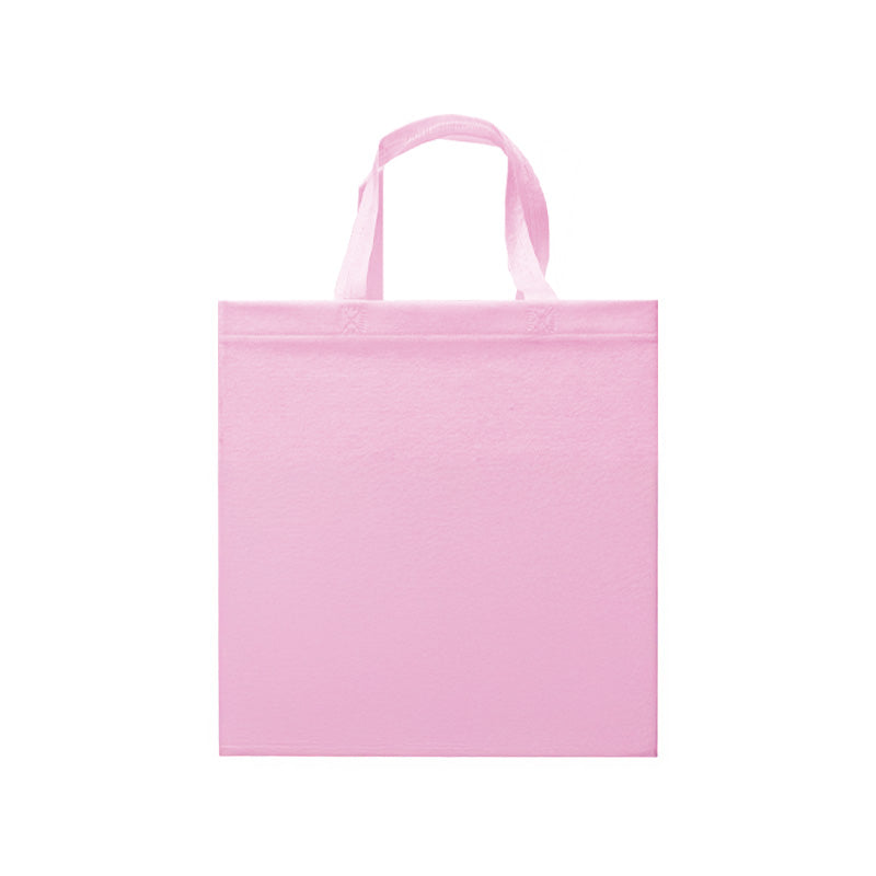 ECO BOX MEDIUM BAG 80G 35X37X18X18CM CON ASAS - Rosa Pastel